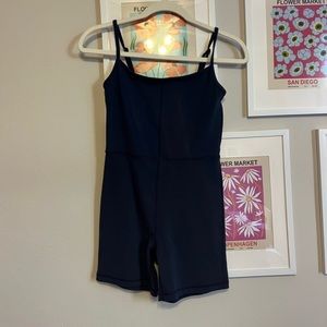 Aritzia Wilfred Divinity Romper Navy Blue 5”